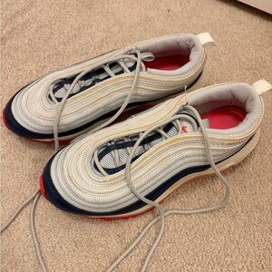 Nike Wmns Air Max 97 'Platinum Navy Orange